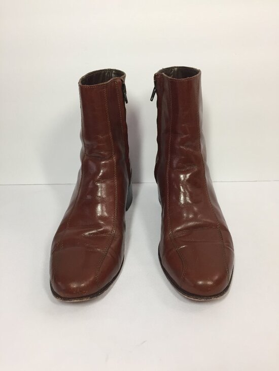 Florsheim Duke Boots Size 8.5 D Leather Brown Cognac Bike Toe main image 14
